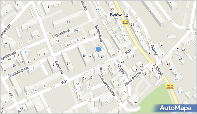 Bytów, Wojska Polskiego, 45, mapa Bytów