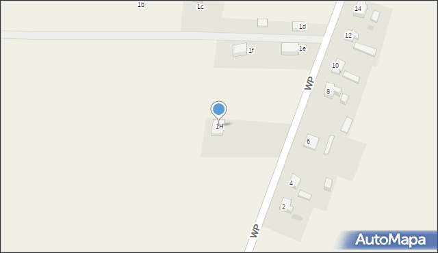 Charzyno, Wojska Polskiego, 1H, mapa Charzyno