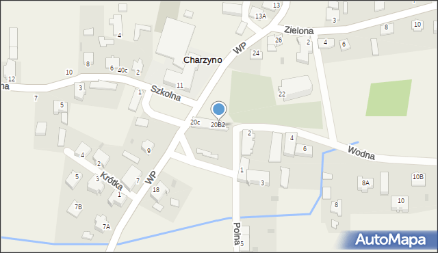 Charzyno, Wojska Polskiego, 20b, mapa Charzyno