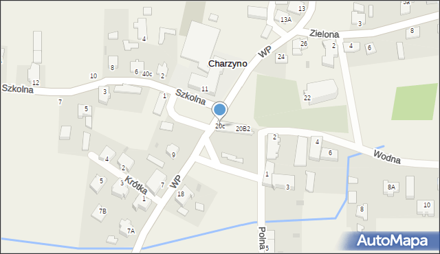 Charzyno, Wojska Polskiego, 20c, mapa Charzyno