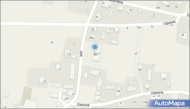 Charzyno, Wojska Polskiego, 28b, mapa Charzyno
