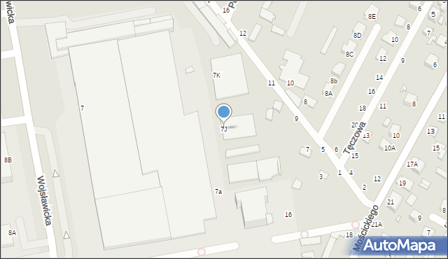 Chełm, Wojsławicka, 7J, mapa Chełma