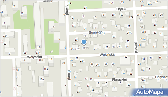 Chełm, Wołyńska, 19, mapa Chełma