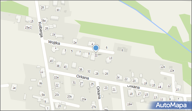 Chełm Śląski, Wojtka Wiktora, ks., 11, mapa Chełm Śląski