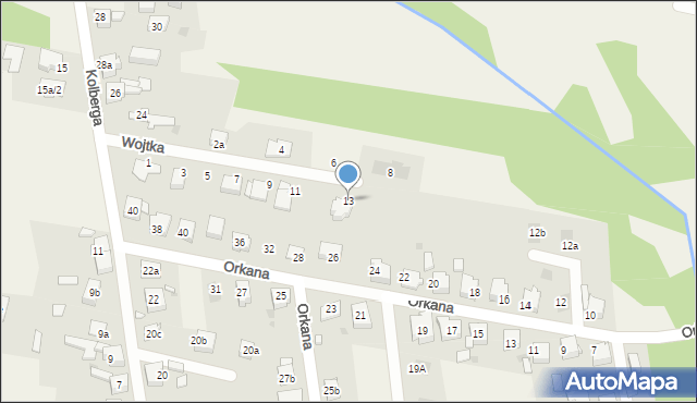 Chełm Śląski, Wojtka Wiktora, ks., 13, mapa Chełm Śląski