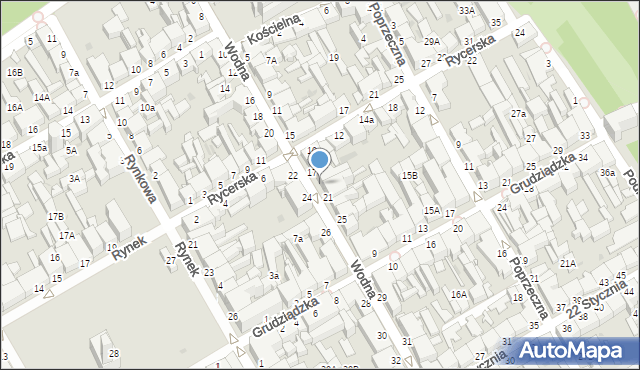 Chełmno, Wodna, 19, mapa Chełmno