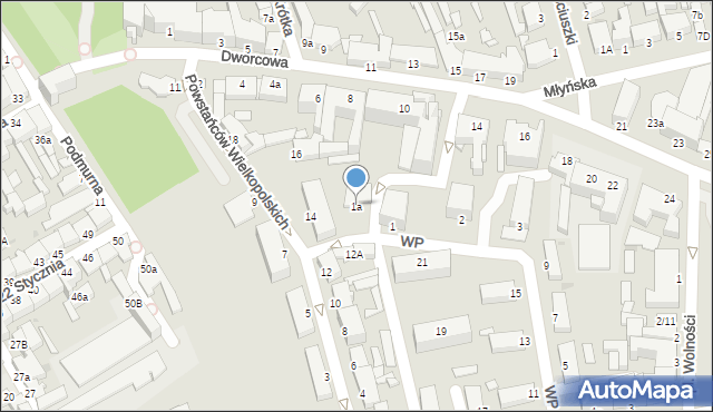 Chełmno, Wojska Polskiego, 1a, mapa Chełmno