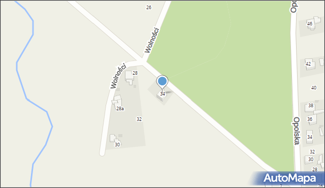 Chorula, Wolności, 34, mapa Chorula