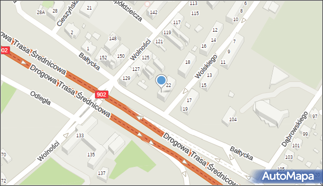 Chorzów, Wolskiego Michała, 24, mapa Chorzów