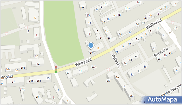 Choszczno, Wolności, 10, mapa Choszczno