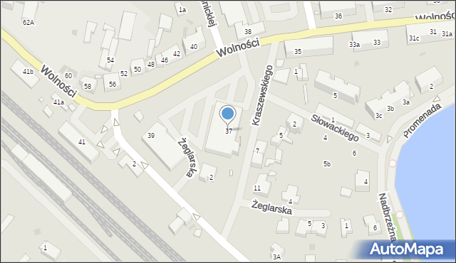 Choszczno, Wolności, 37, mapa Choszczno
