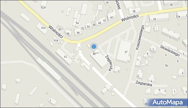 Choszczno, Wolności, 39, mapa Choszczno