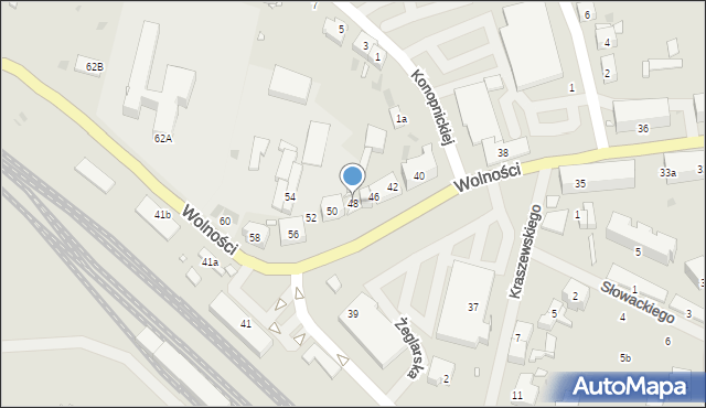 Choszczno, Wolności, 48, mapa Choszczno