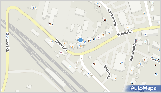 Choszczno, Wolności, 56, mapa Choszczno