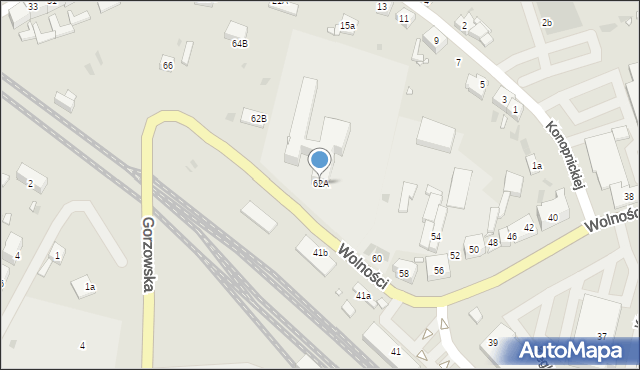 Choszczno, Wolności, 62A, mapa Choszczno