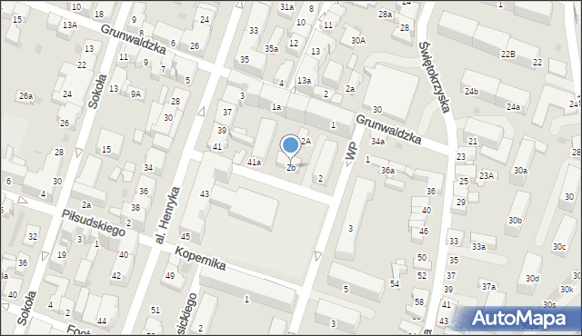 Chrzanów, Wojska Polskiego, 2b, mapa Chrzanów