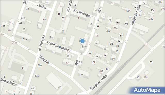 Chrzanów, Wojska Polskiego, 8, mapa Chrzanów