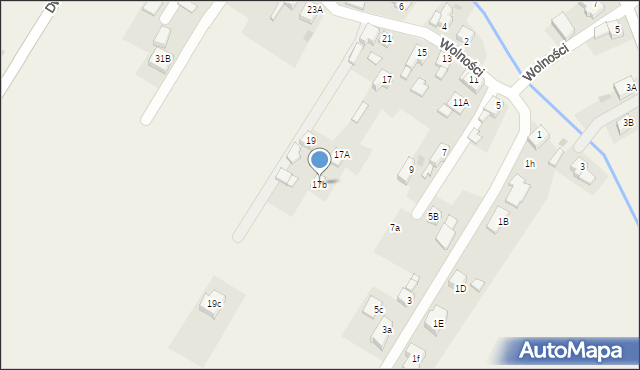 Chudów, Wolności, 17b, mapa Chudów