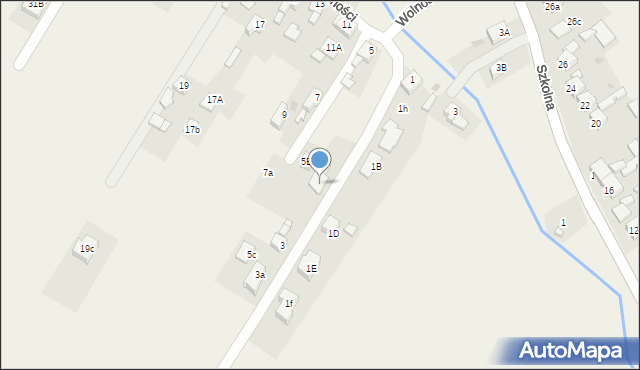 Chudów, Wolności, 3b, mapa Chudów