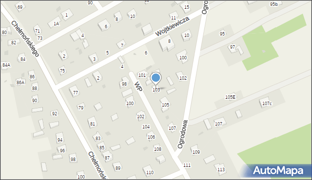Chylice, Wojska Polskiego, 103, mapa Chylice