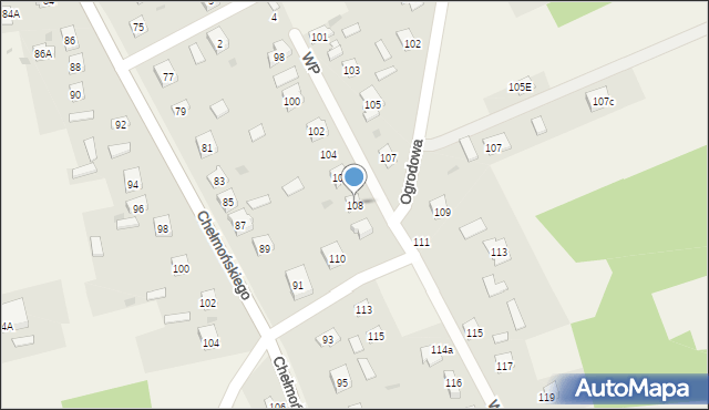 Chylice, Wojska Polskiego, 108, mapa Chylice