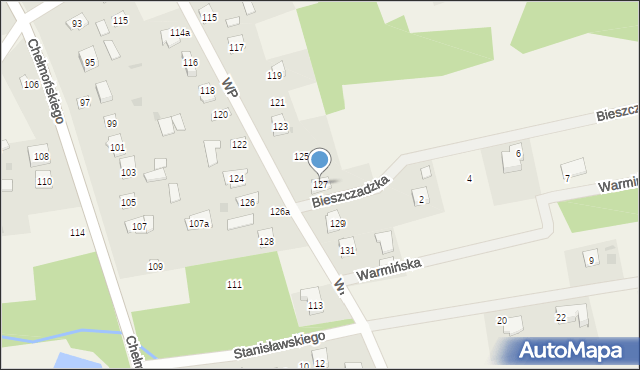 Chylice, Wojska Polskiego, 127, mapa Chylice