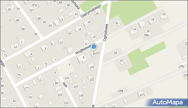 Chylice, Wojtkiewicza, 10, mapa Chylice