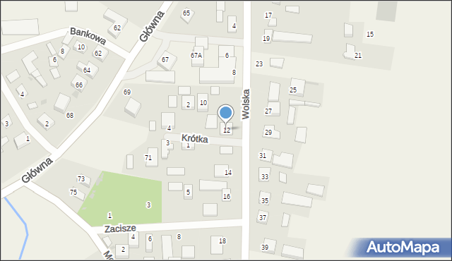 Chynów, Wolska, 12, mapa Chynów