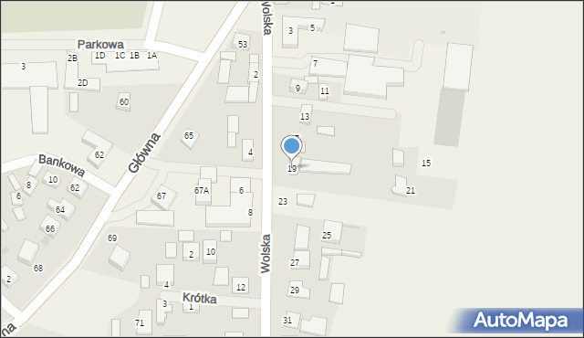 Chynów, Wolska, 19, mapa Chynów