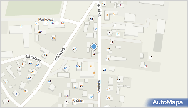 Chynów, Wolska, 4, mapa Chynów