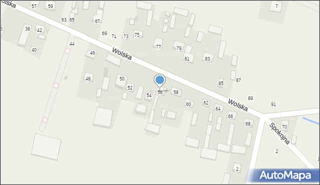 Chynów, Wolska, 56, mapa Chynów