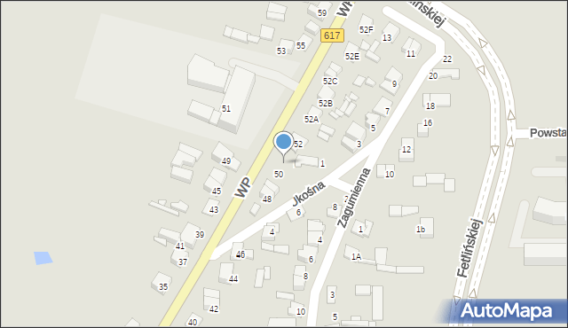 Ciechanów, Wojska Polskiego, 50A, mapa Ciechanów