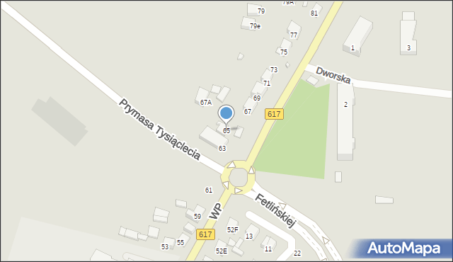 Ciechanów, Wojska Polskiego, 65, mapa Ciechanów