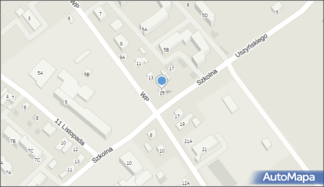 Ciechanowiec, Wojska Polskiego, 15, mapa Ciechanowiec