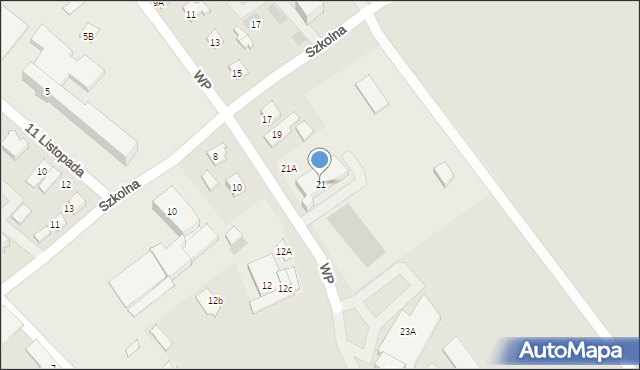 Ciechanowiec, Wojska Polskiego, 21, mapa Ciechanowiec