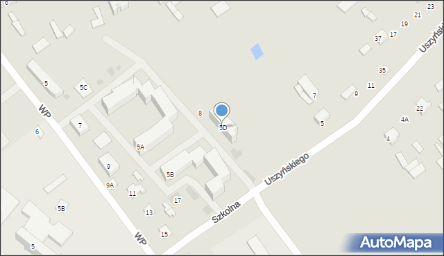 Ciechanowiec, Wojska Polskiego, 5D, mapa Ciechanowiec