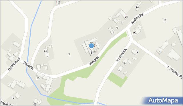 Ciechowice, Wodna, 3, mapa Ciechowice