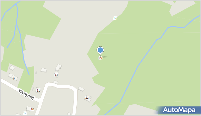 Ciężkowice, Wodospadowa, 19, mapa Ciężkowice