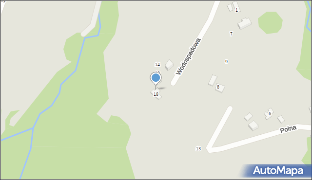 Ciężkowice, Wodospadowa, 8, mapa Ciężkowice