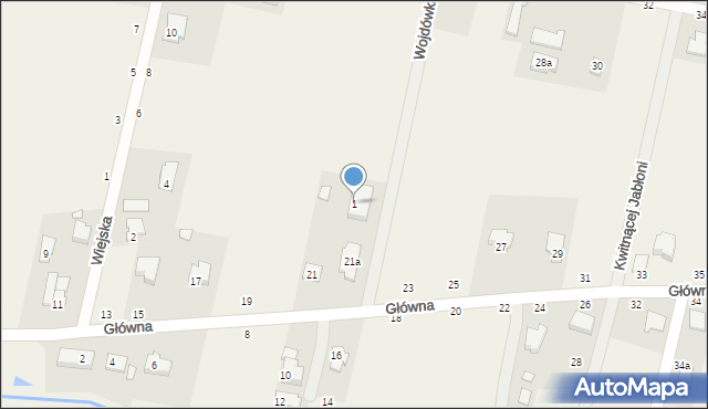 Cisie, Wojdówka, 1, mapa Cisie