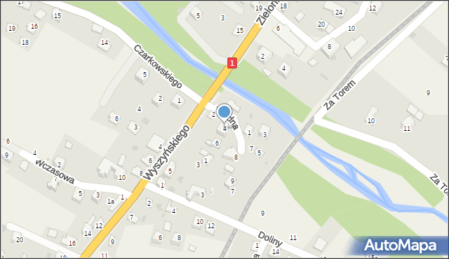 Cisiec, Wodna, 4, mapa Cisiec