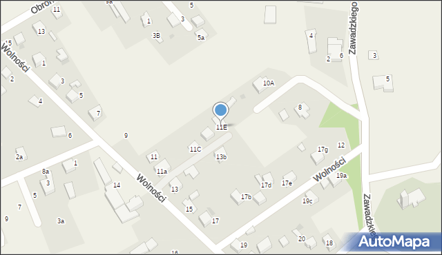 Ćwiklice, Wolności, 11E, mapa Ćwiklice