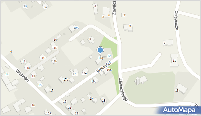 Ćwiklice, Wolności, 17g, mapa Ćwiklice
