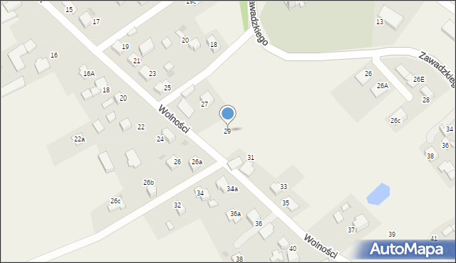 Ćwiklice, Wolności, 29, mapa Ćwiklice