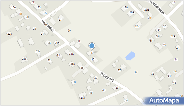 Ćwiklice, Wolności, 33, mapa Ćwiklice