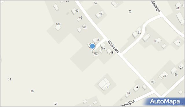 Ćwiklice, Wolności, 68a, mapa Ćwiklice