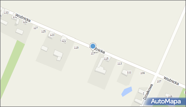 Cynków, Woźnicka, 117, mapa Cynków