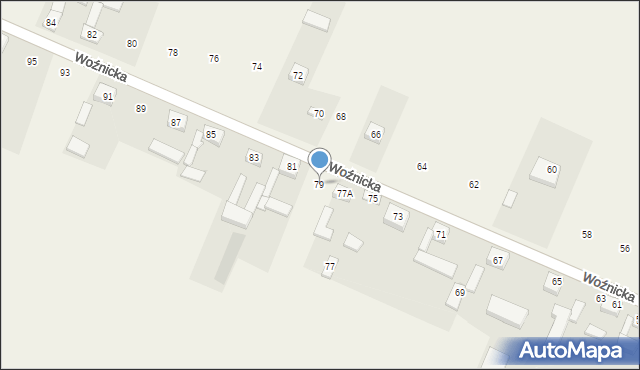 Cynków, Woźnicka, 79, mapa Cynków