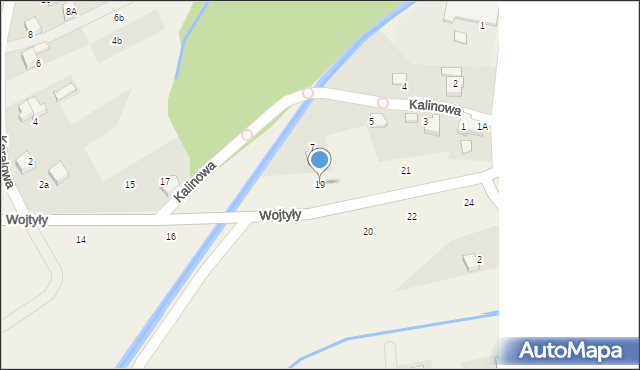 Czaniec, Wojtyły Karola, kard., 19, mapa Czaniec
