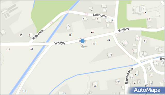 Czaniec, Wojtyły Karola, kard., 20, mapa Czaniec
